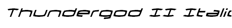 Thundergod II Italic