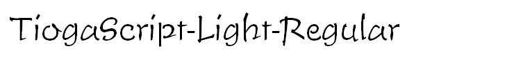 TiogaScript-Light-Regular