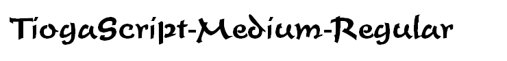 TiogaScript-Medium-Regular