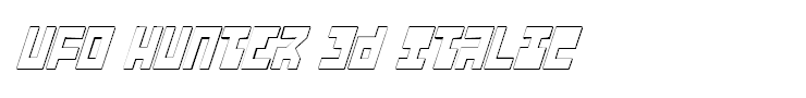 UFO Hunter 3D Italic
