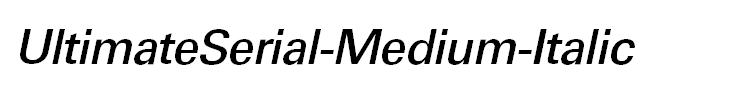 UltimateSerial-Medium-Italic