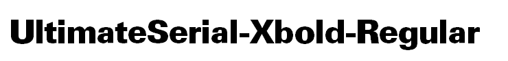 UltimateSerial-Xbold-Regular
