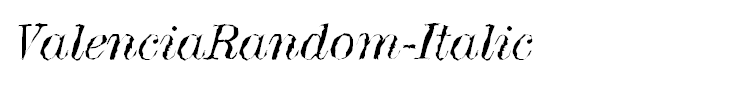 ValenciaRandom-Italic