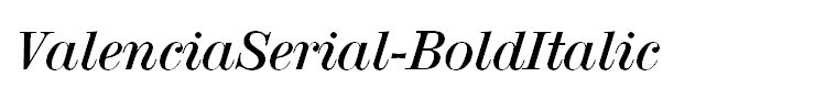 ValenciaSerial-BoldItalic