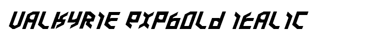Valkyrie ExpBold Italic
