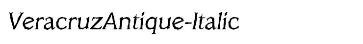 VeracruzAntique-Italic