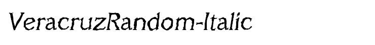 VeracruzRandom-Italic