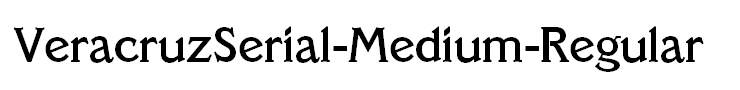 VeracruzSerial-Medium-Regular
