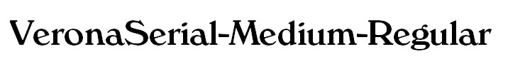 VeronaSerial-Medium-Regular