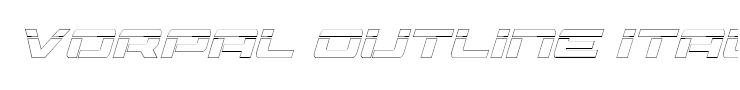 Vorpal Outline Italic