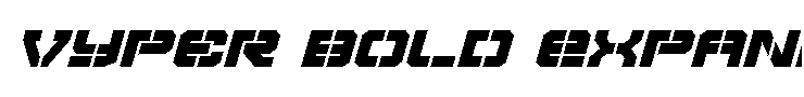 Vyper Bold Expanded Italic