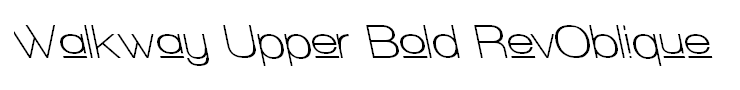 Walkway Upper Bold RevOblique