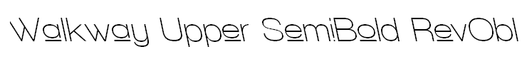 Walkway Upper SemiBold RevObl