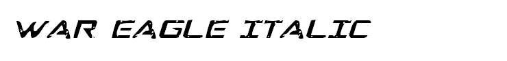 War Eagle Italic