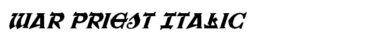 War Priest Italic
