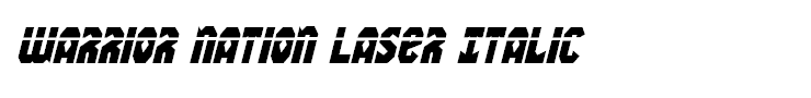 Warrior Nation Laser Italic