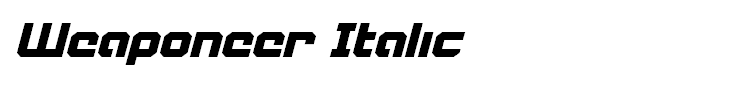 Weaponeer Italic