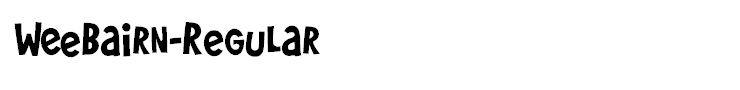 WeeBairn-Regular