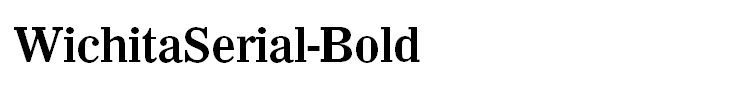 WichitaSerial-Bold