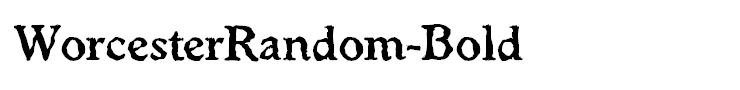 WorcesterRandom-Bold