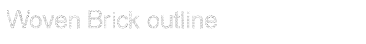 Woven Brick outline