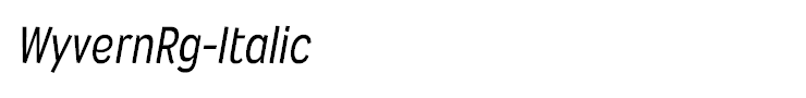 WyvernRg-Italic