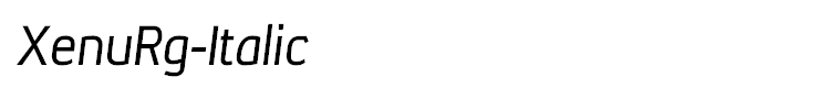 XenuRg-Italic