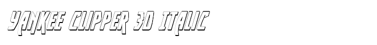 Yankee Clipper 3D Italic