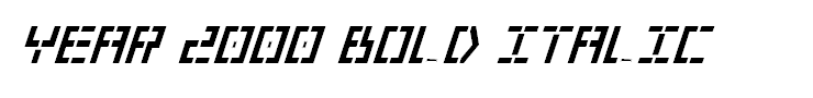 Year 2000 Bold Italic