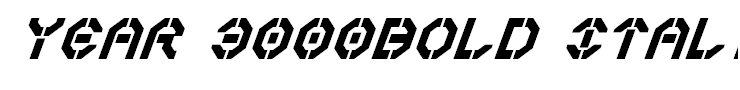 Year 3000Bold Italic