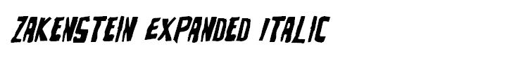 Zakenstein Expanded Italic