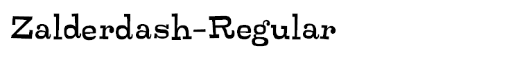 Zalderdash-Regular