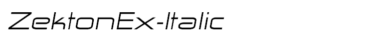 ZektonEx-Italic