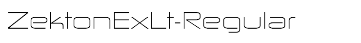 ZektonExLt-Regular