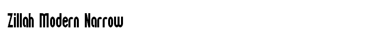 Zillah Modern Narrow