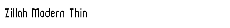 Zillah Modern Thin