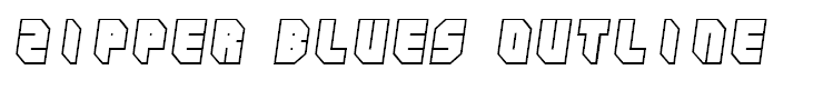 Zipper blues Outline