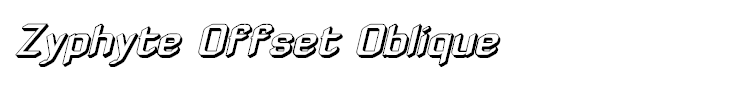 Zyphyte Offset Oblique